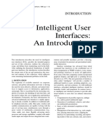 Introduction To Intelligent User Interfaces