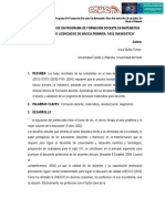 Diseño y Validación de Una Propuesta de Programa de Formación Docente en Matemática para Docentes No Licenciados de Básica Primaria" (Universidad Castilla La Mancha - Universidad Del Norte)