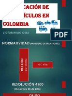 Clasificación de Los Vehículos en Colombia 2