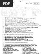 Optics Review Answers