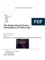 The Magic Wand Clock - A Persistence of Vision Toy ! As PDF