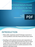 Intravenous Fluid Therapy in Adults in The Hospital