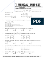 Three Dimensional Geometry (Questions)