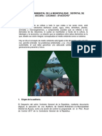 Fortalecimento de La Gestión Ambiental de La Municipalidad Distrital de Aucara