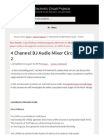 4 Channel DJ Audio Mixer Circuit Part 2 1