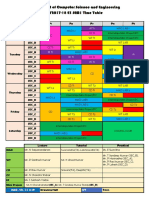 Department of Computer Science and Engineering AY2017-18 E3 SEM1 Time Table