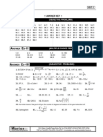 Nswer X: Answer Key