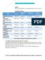 Análisis de Cargas y Costos de Una Instalación Eléctrica