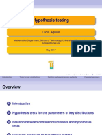  Hypothesis Testing