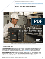 Degradation of Insulation in Switchgear (Why You Should Take It Seriously) - EEP