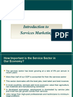 Introduction To Services Marketing: Session 1