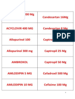 Acetylcystein 200 MG Candesartan 16Mg