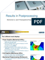 CADFEM Results in Different Post MAPDL and ANSYS Workbench