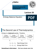 L20 - Entropy Balance Equation