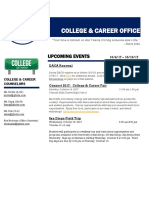 College & Career Office: Upcoming Events