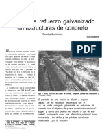 Acero de Refuerzo Galvanizado en Estructuras de Concreto