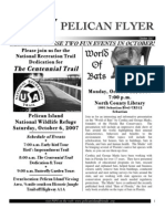 October 2007 Pelican Flyer Newsletter, Pelican Island Preservation Society