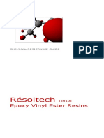 RESOLTECH Chemical Resistance Guide