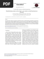 Sciencedirect: Manufacturing System On The Cloud: A Case Study On Cloud-Based Process Planning