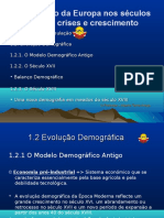 A População Da Europa Nos Séculos XVII e XVIII - Crises e Crescimento 11 Ano