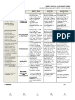 Year 7 English - Figurative Language Rubric