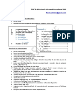 Travaux Pratique 3 - Initialiser Avec PowerPoint 2010