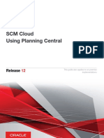 Oracle SCM Cloud Using Planning Central