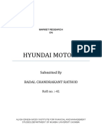 Hyundai Market Research