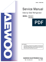 Daewoo FRS 2031 Fridge Freezer Operating Instructions User Guide Manual