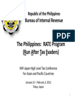 The Philippines: RATE Program (Run After Tax Evaders) : Bureau of Internal Revenue