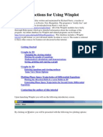 Instructions For Using Winplot