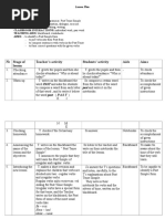 Past Lesson Plan