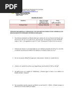 Prueba de Hidrostatica e Hidrodinamica