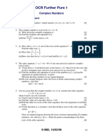 Complex Numbers Assessment OCR FP1