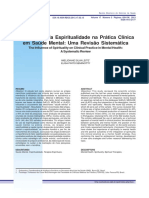 A Influência Da Espiritualidade Na Prática Clínica em Saúde Mental - Uma Revisão Sistemática