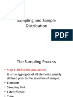 Sampling and Sample Distribution