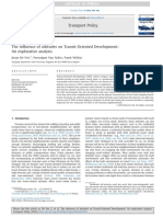 The Influence of Attitudes On Transit-Oriented Development An Explorative Analysis