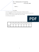 ESC101: Fundamental of Computing: End Semester Exam 19 November 2008