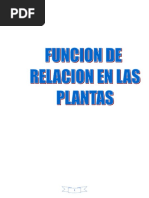 Funcion de Relacion en Las Plantas