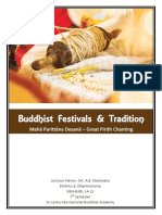 Buddhist Festivals