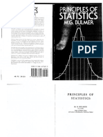 Bulmer, M. G. Principles of Statistics PDF