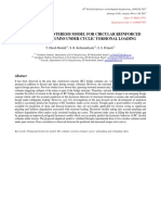 An Improved Hysteresis Model For Circular Reinforced Concrete Columns Under Cyclic Torsional Loading