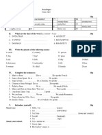 Test Paper: Ex: RAYDIF - Friday