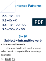 Basic Sentence Patterns