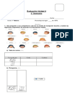 Prueba Tablas y Gráficos 1° Básico