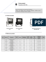 Projecteur LED IP65 - Fiche Produit - Eclairage PDF