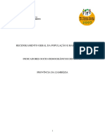 Indicadores Socio-Demograficos Distritais 2007 Provincia de Zambezia