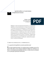 La Seguridad Juridica en El Actual Sistema Jurisprudencial Mexicano