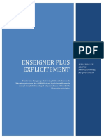 Dossier Enseigner Plus Explicitement