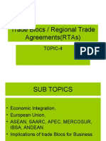 Trade Blocs / Regional Trade Agreements (Rtas) : Topic-4